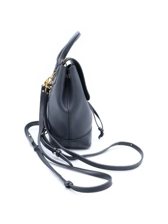 Louis Vuitton Lockme Backpack Mini Black Leather Gold main image 8